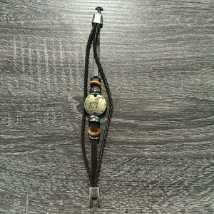 Capricorn Zodiac Sign Leather Bracelet for Men and Women